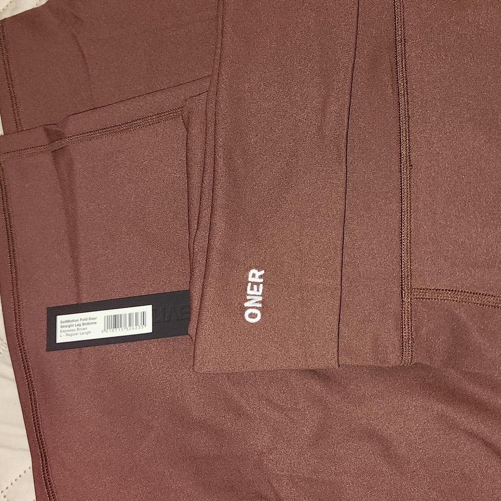 Brown ONER Foldover Softmotion Straight Leg Pants - Picture 2 of 9